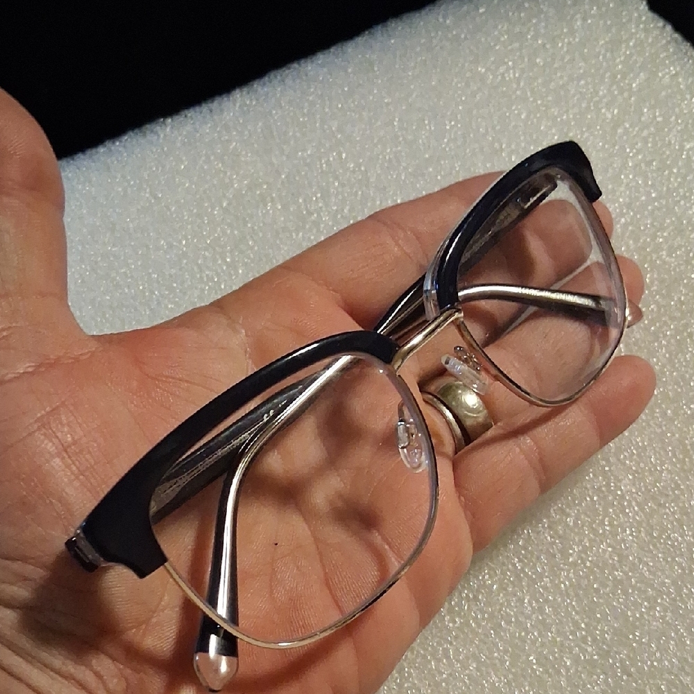 Calvin Klein Black and Silver Eyeglasses - Picture 13 of 13